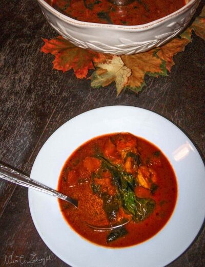 jesienna zupa z krewetkami i dynią